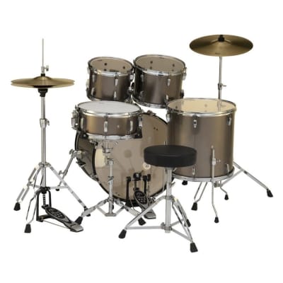 Pearl Roadshow 5 pc Set w/Hardware & Cymbals Bronze Metallic RS525SC/C707 image 6