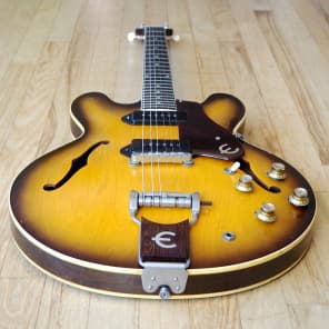 1961 Epiphone Casino E-230TD Vintage Electric Guitar by Gibson, Sunburst ES-330 w/ hsc image 11