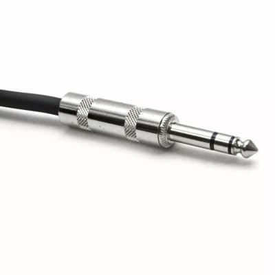 1/4" Trs 25' Patch Cable - Balanced - Effects, Eq, Mixer - Black image 2