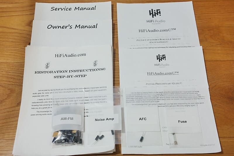 Onkyo T9 restoration kit filter capacitor repair rebuild fix  			