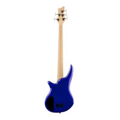 Jackson JS Series Spectra Bass JS3V 5-String, Laurel Fingerboard, Maple Neck, and Active Three-Band EQ Electric Guitar (Right-Handed, Indigo Blue) image 2