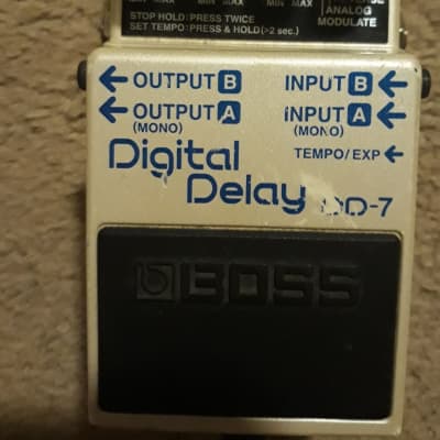 Boss DD-7 Delay and BOSS FS-5U tap foot switch | Reverb