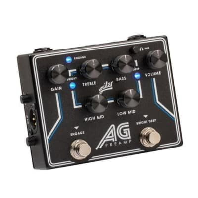Aguilar Preamp or DI Pedal with 4-Band EQ, Foot-Switchable Broadband Deep, and Bright Controls image 6