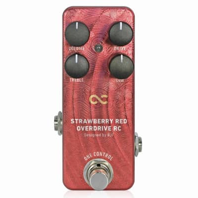 Reverb.com listing, price, conditions, and images for one-control-strawberry-red-overdrive