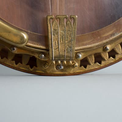 Ludwig  Standard Art Tenor Banjo (1927), ser. #9529, original black hard shell case. image 15