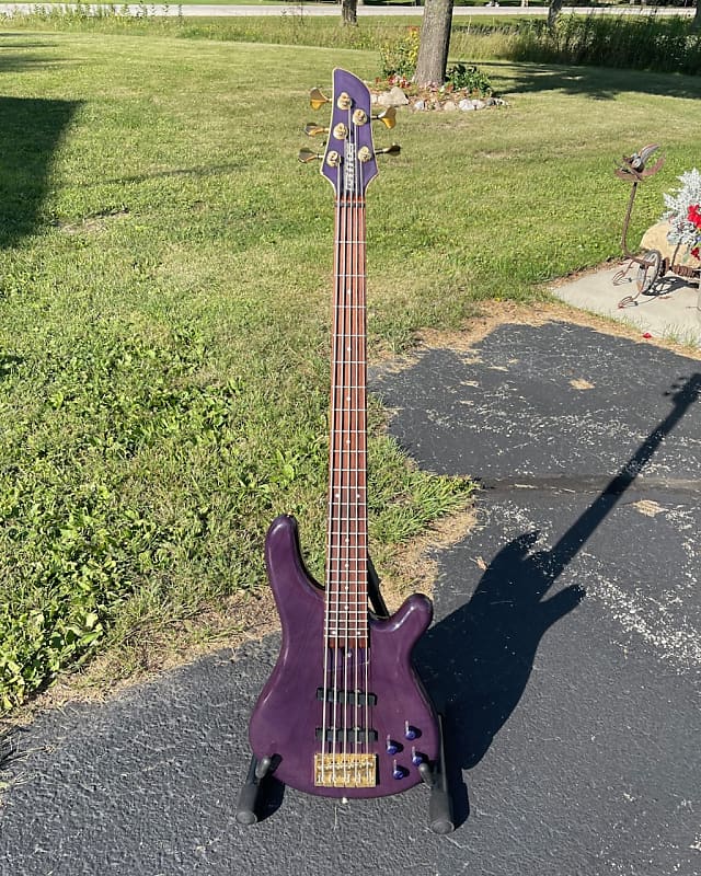 RELISTED! Fernandes FRB 90 MIJ 5-String (90s) Trans Purple w/Gotoh hardware  & MONO bag - 7.1 pounds!