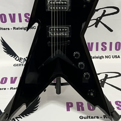 Dean Razorback 7 255 7-string Black and Metallic White | Reverb