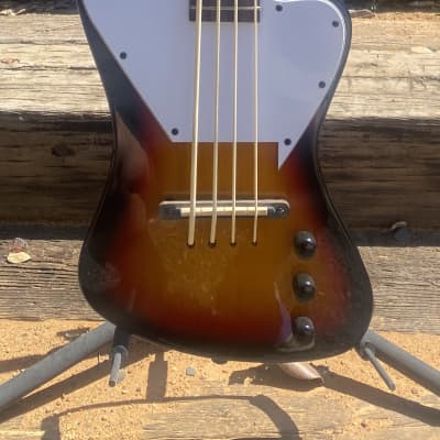 Savannah STB-700 lighting Sunburst Uke bass mini travel guitar 23’ scale image 2
