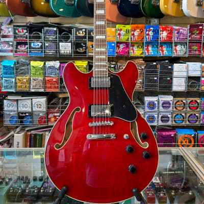 Ibanez AS7312-TCR Artcore 12-String Semi-Hollow - Transparent Cherry image 1