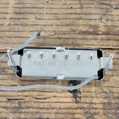 1980's Gibson Mini Humbuckers Pat No. 2737842 Chrome - Pair image 7