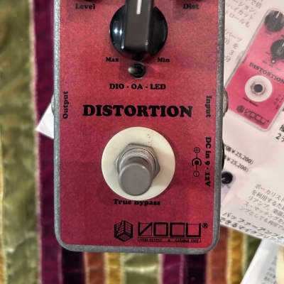 VOCU Hand wired series 3 mode distortion Very RARE! 2008 - Red image 3
