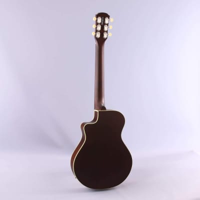 Yamaha APXT2EW 3/4 Size Exotic Wood Acoustic Electric Guitar w/ Gig Bag, Tobacco Sunburst image 8