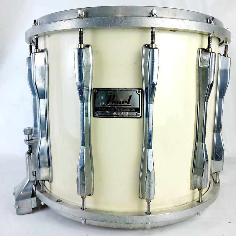 Pearl 12x14"Marching Percussion Snare Drum White 12Lug Reverb