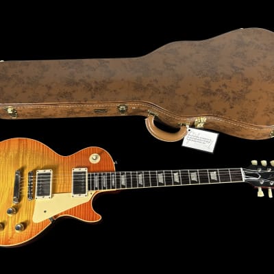 2023 Gibson Les Paul 1960 Custom Shop '60 Historic Reissue Flame Top VOS ~ Tangerine Burst image 11