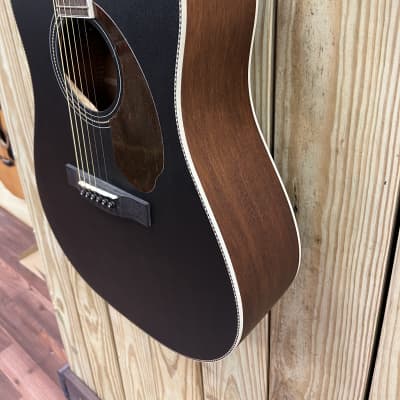 Fender Paramount PM-1E Mahogany 2021 - 2022 - Black Top FREE WRANGLER DENIM STRAP image 4