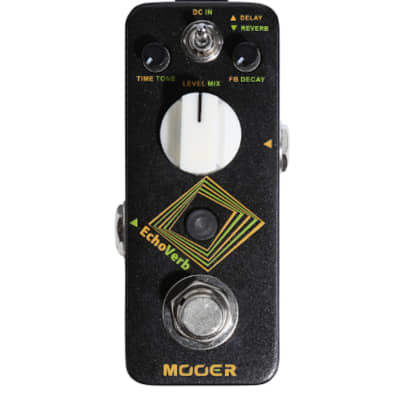 Mooer EchoVerb Digital Delay/Reverb Pedal 4 Wah filter effects + Talk effect image 1