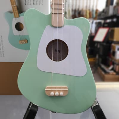 Loog 3 String Acoustic Guitar Pack in Green - Perfect for Kids for sale