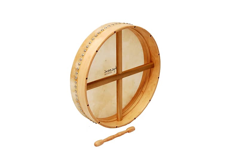 18" Tycoon Bodhran Frame Drum w/ Tipper Tunable Reverb