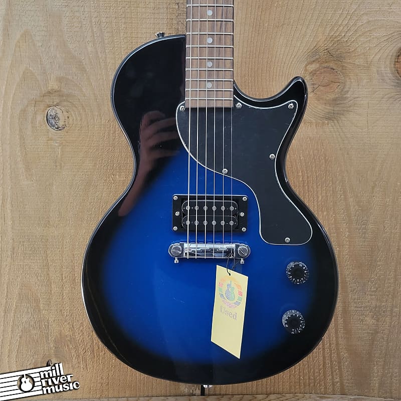 Maestro LP Junior Style Electric Blue Burst Used w/ Gig Bag