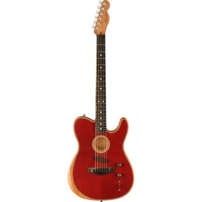 Fender American Acoustasonic Telecaster Crimson Red - Acoustic Guitar for sale