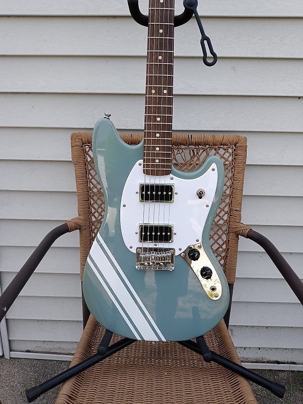 Squier HH Bullet Mustang P90s 2021 Sonic Gray | Reverb