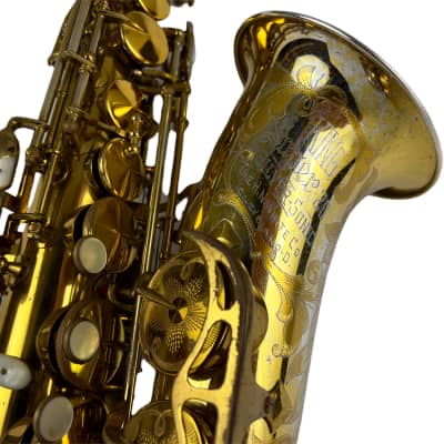 King Super 20 Silver Sonic Full Pearl Gold Plate Inlay Alto Saxophone HOLY GRAIL image 7