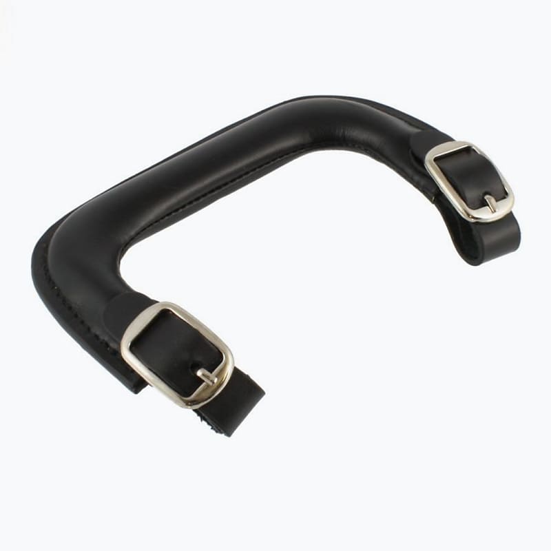 Replacement Leather Handle For Guitar Case, Black, With Buckles #CP-9950-023 image 1