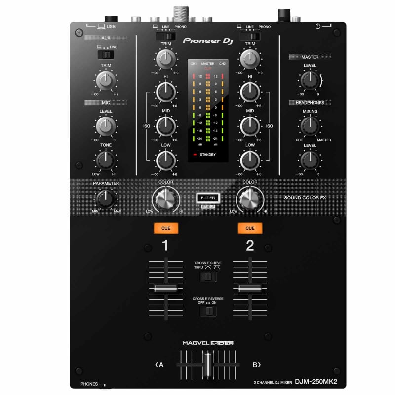 Pioneer Djm-250 MK2 - 2 Channel DJ Mixer | Reverb