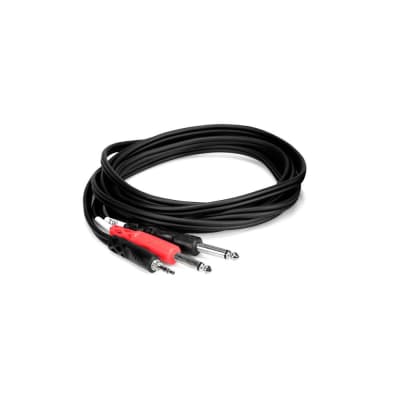 Hosa Stereo Breakout 3.5 mm TRS to Dual 1/4 in TS, 10ft image 2