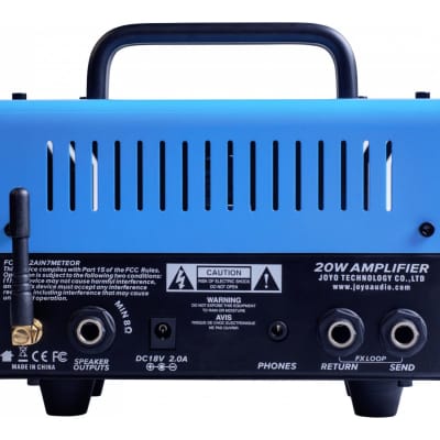 JOYO BlueJay Bantamp 20w Pre Amp Tube Hybrid Guitar Amp head with 2 Instrument Cable and Zorro Cloth image 4