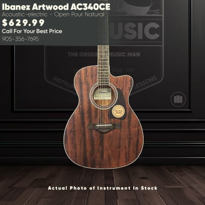 Ibanez Artwood AC340CE 2024 - Open Pore Natural for sale