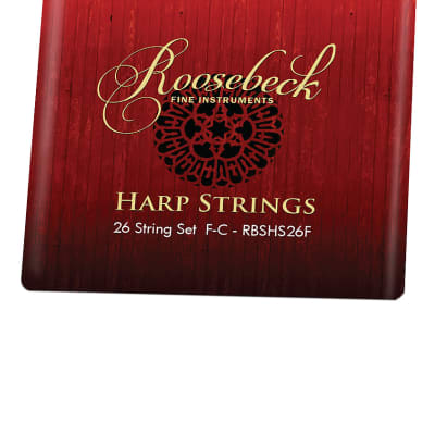 Roosebeck Harp 26 String Set F thru C Color Coded image 1