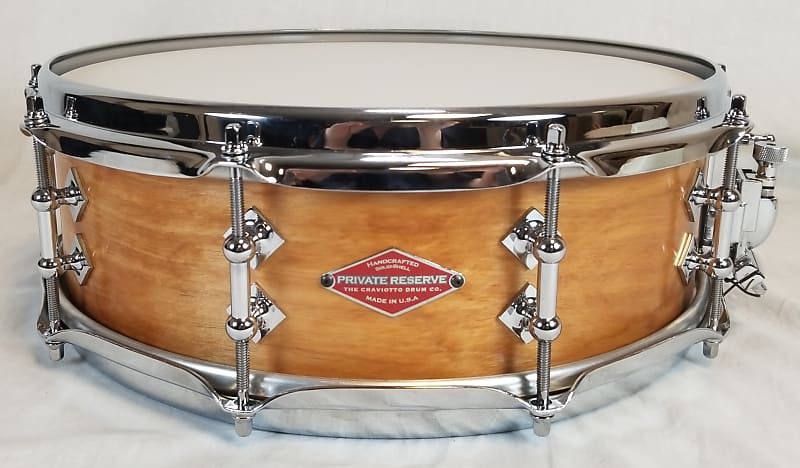 Craviotto Private Reserve Timeless Timber Birch 4.5"X14" Snare Drum, #2 of 2, SS Hoop, w/Gig Bag image 1