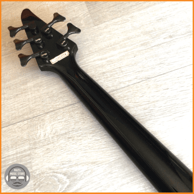 Vantage 750B 5 String Bass Satin Black – Left Handed – New Strings, Leather Strap – Samick 1992 image 20