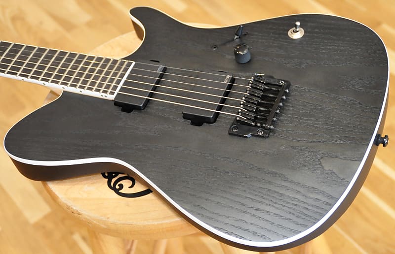 Ibanez FRIX6FEAH-CSF Iron Label Series FRIX6 FEACH Charcoal Stained Flat  Electric Guitar -Demo Model | Reverb