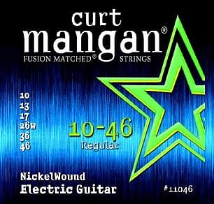 Curt Mangan 11046 10-46 Nickel Wound Guitar Strings image 1