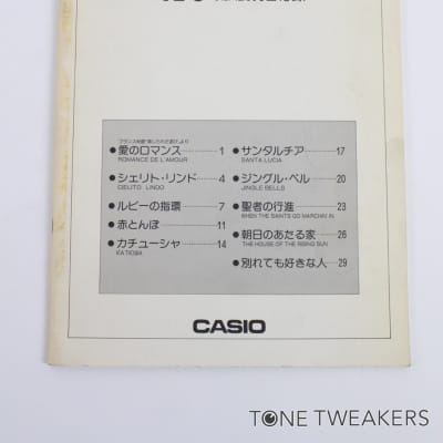 Casio VL-5 Manual Music Notation Japanese VINTAGE SYNTH DEALER