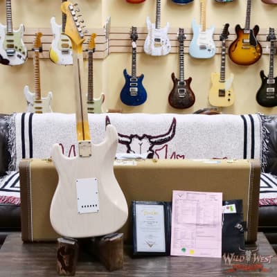 Fender Custom Shop Eric Clapton Signature Stratocaster Maple Fingerboard Journeyman Relic Aged White Blonde 8.05 LBS image 10