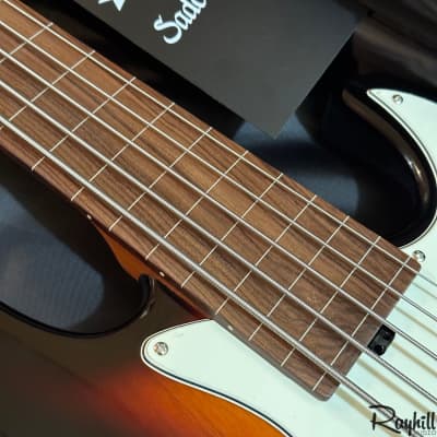 Sadowsky SMX MetroExpress Vintage JJ 5-String Fretless Tobacco Sunburst Electric Bass Guitar image 8