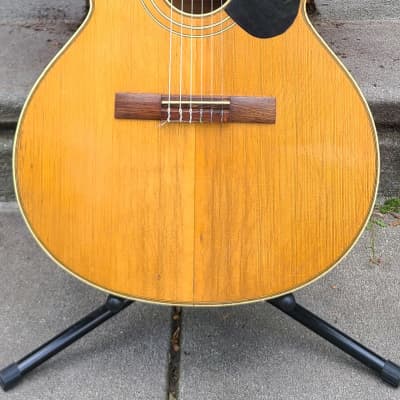 Vintage Hofner Concert Grand Classical Acoustic Guitar Natural Finish Spruce Top w/Case~See VIDEO! image 3
