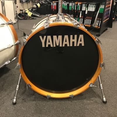 1980 Yamaha Recording Custom 9-piece Drum Set in Winter White | Reverb