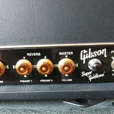 Gibson Super Goldtone GA-30RVH Amplifier Head and Original 5 way Foot Controller image 5
