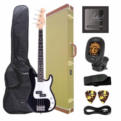 Artist MiniB 3/4 Size Electric Bass w/ Accessories & Tweed Case for sale