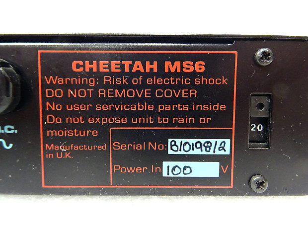 Cheetah MS6 Vintage Multi Timbral Analog Synthesizer Module RARE Working  CEM 3396 oberheim matrix