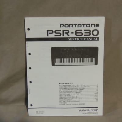 Yamaha PSR-630 Portatone Service Manual [Three Wave Music]