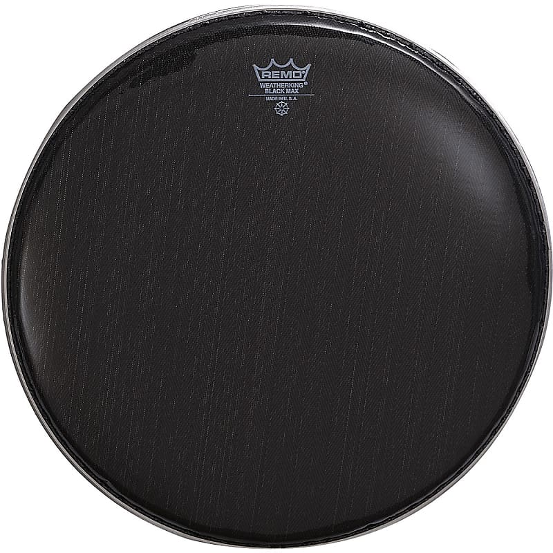 Remo Black Max Crimped Marching Snare Drum Head Ebony 13 in. Reverb