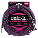 Ernie Ball 6068 25ft Purple/Black Straight/Angle Instrument Cable