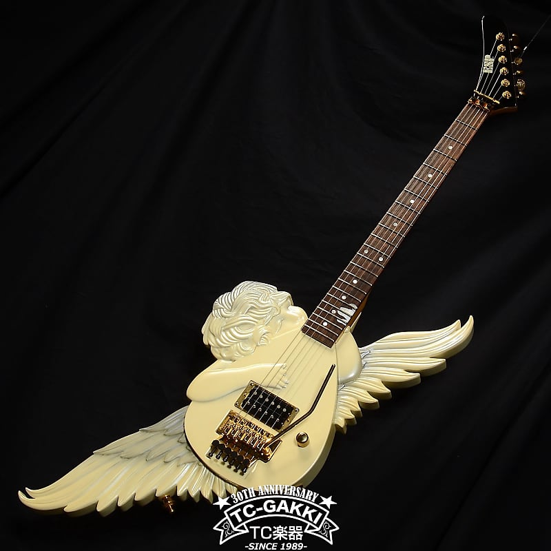 1990's ESP Angel guitar Pearl White | Reverb