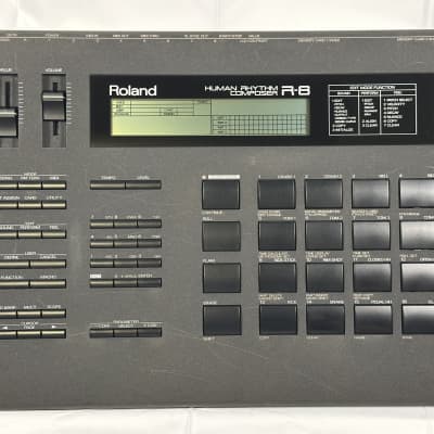 Roland R-8 Human Rhythm Composer 1980s - Includes 2 ROM cards and Original Power Supply
