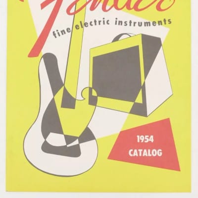 Fender 1954 Catalog 1994 Yellow Fender Custom Shop 40th | Reverb